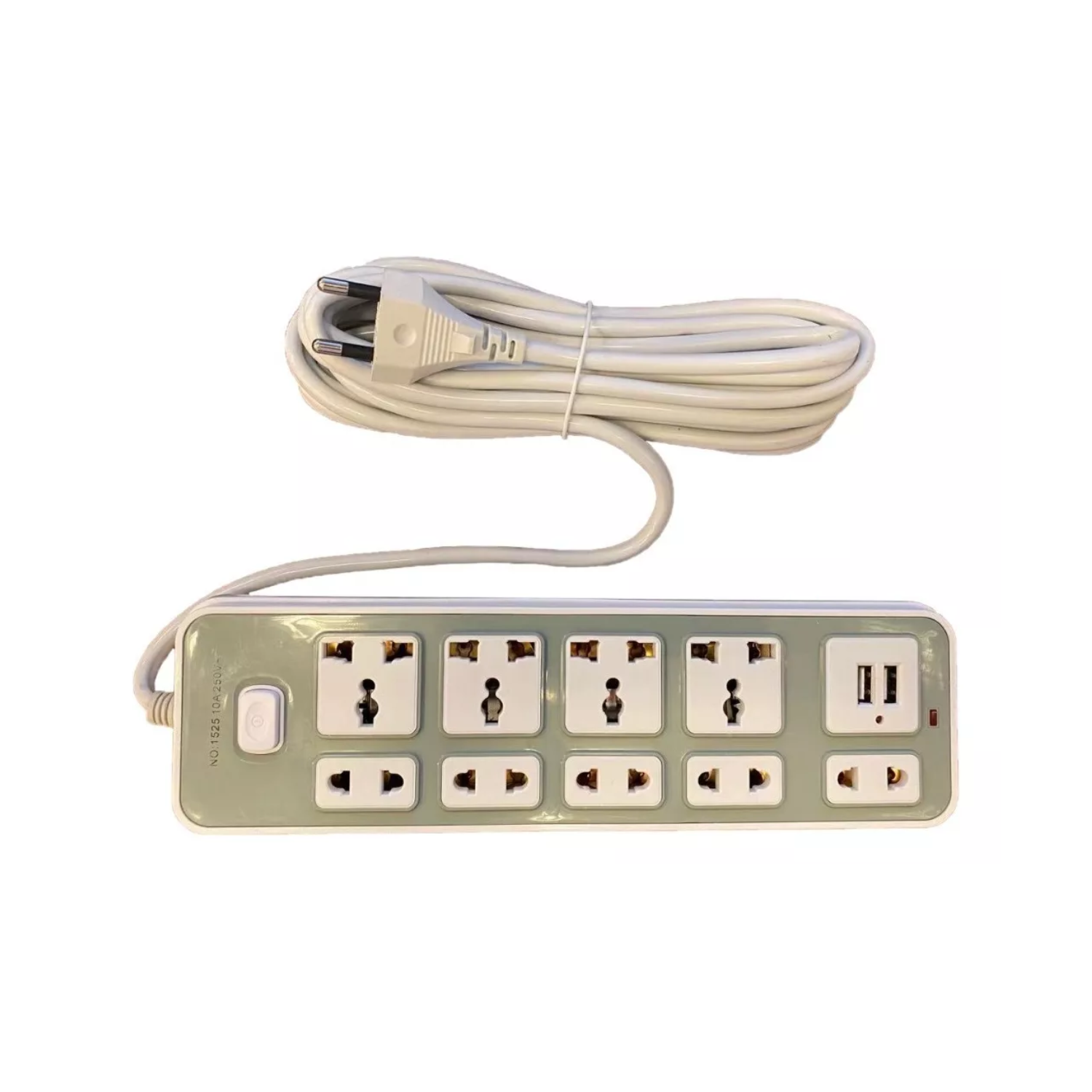 ALARGADOR ELÉTRICO CORRIENTE 9 POSICIONES 2 ORIFICIOS USB 5 M - 1