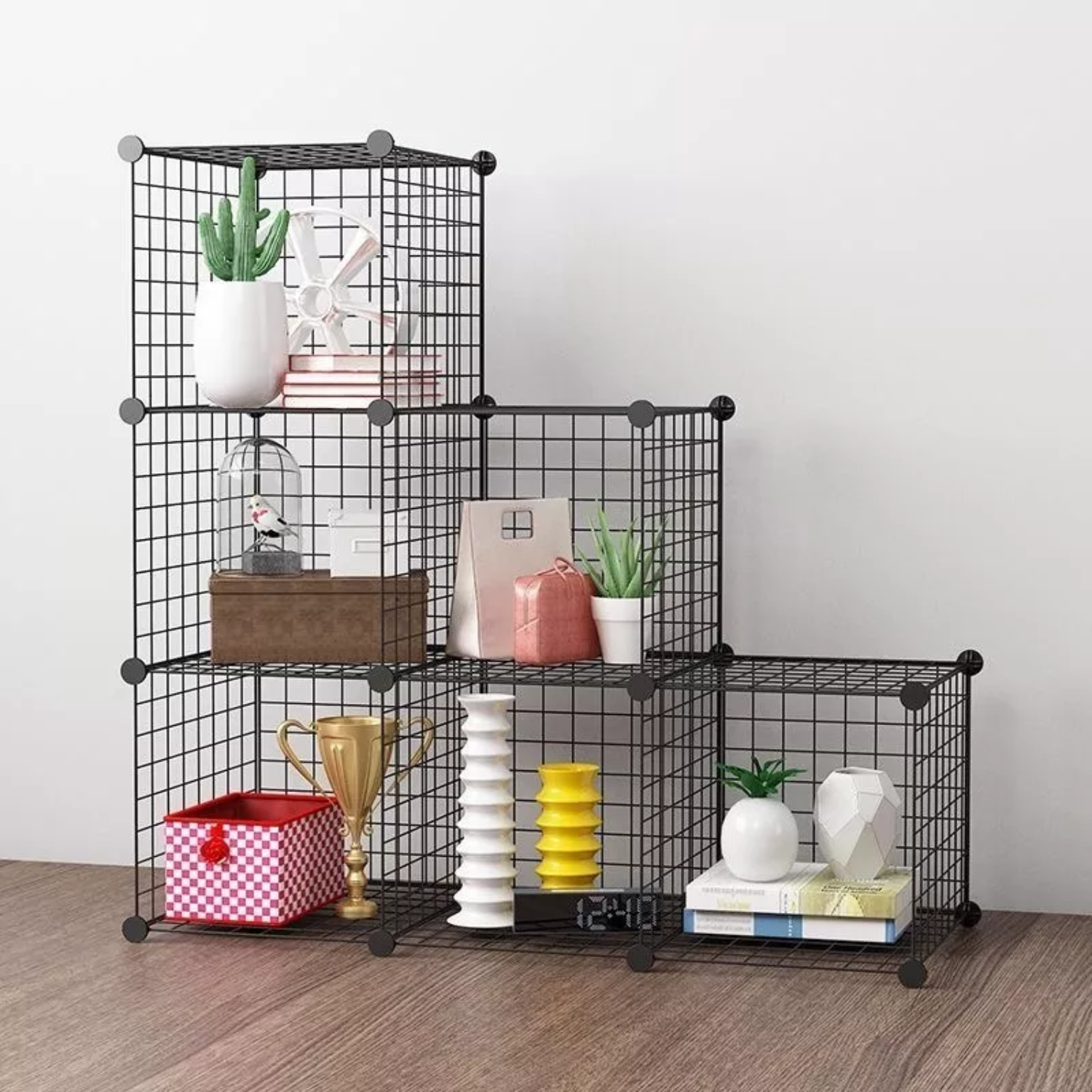 ORGANIZADOR IMPORTCLICK ARMARIO METÁLICO 6 CUBOS 111X75X37 CM ACERO - 5