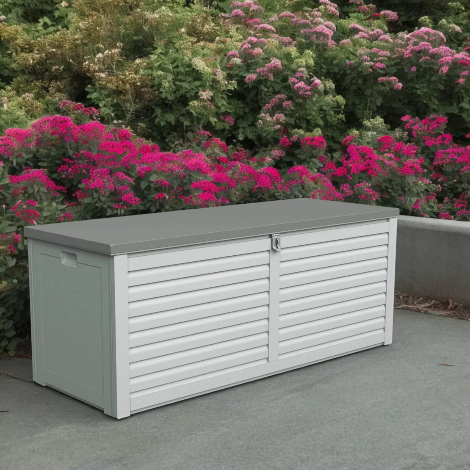 BAÚL ORGANIZADOR CAJA ALMACENAJE 390 L GRIS - 5