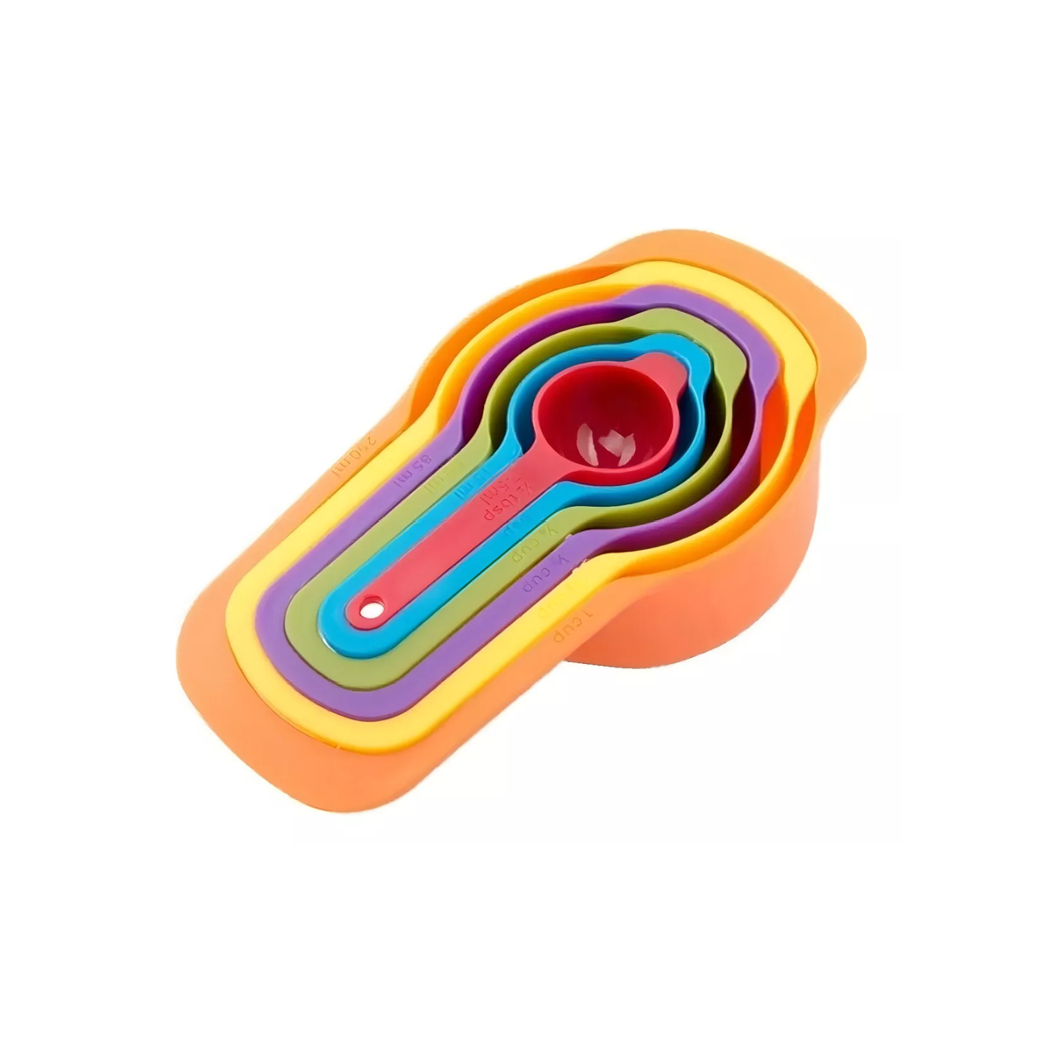 SET 6 CUCHARAS MEDIDORAS REPOSTERÍA COLORES 250 ML - 1