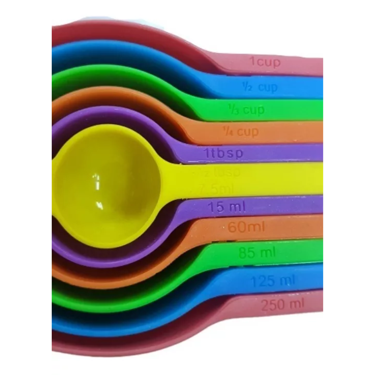 SET 6 CUCHARAS MEDIDORAS REPOSTERÍA COLORES 250 ML - 4