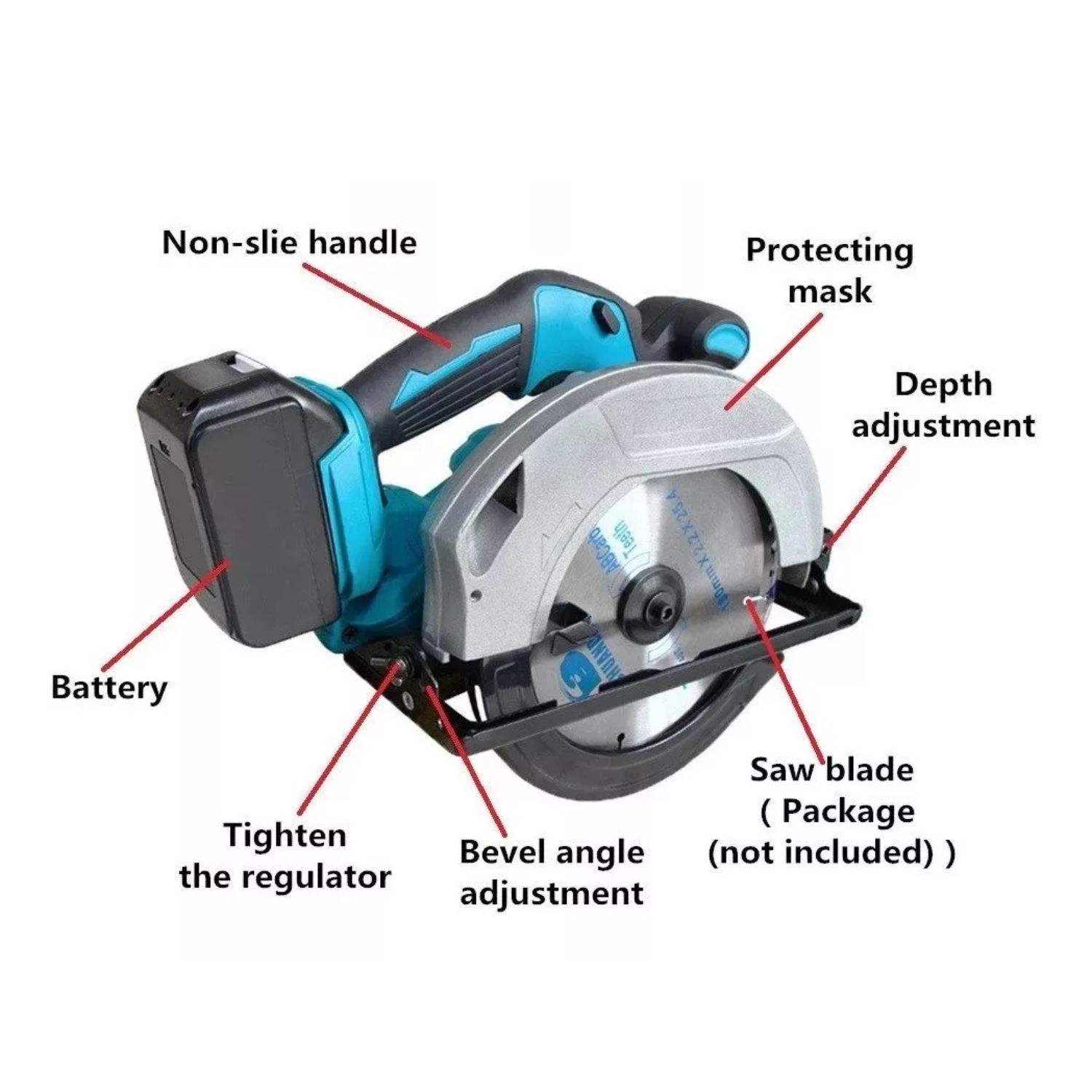 SIERRA CIRCULAR 165/185 MM DHS680/780 3800 RPM 18-20 VOLT LXT - 7