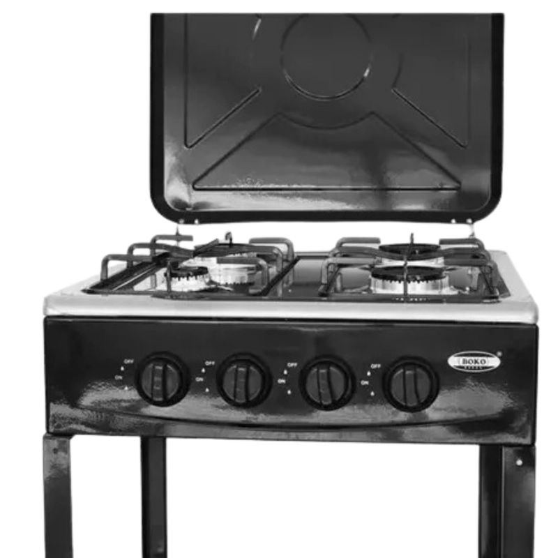 COCINA ENCIMERA GAS 4 QUEMADORES 3 NIVELES NEGRO - 3
