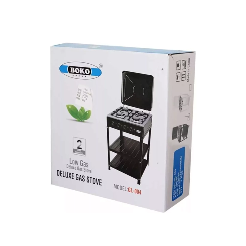 COCINA ENCIMERA GAS 4 QUEMADORES 3 NIVELES NEGRO - 4