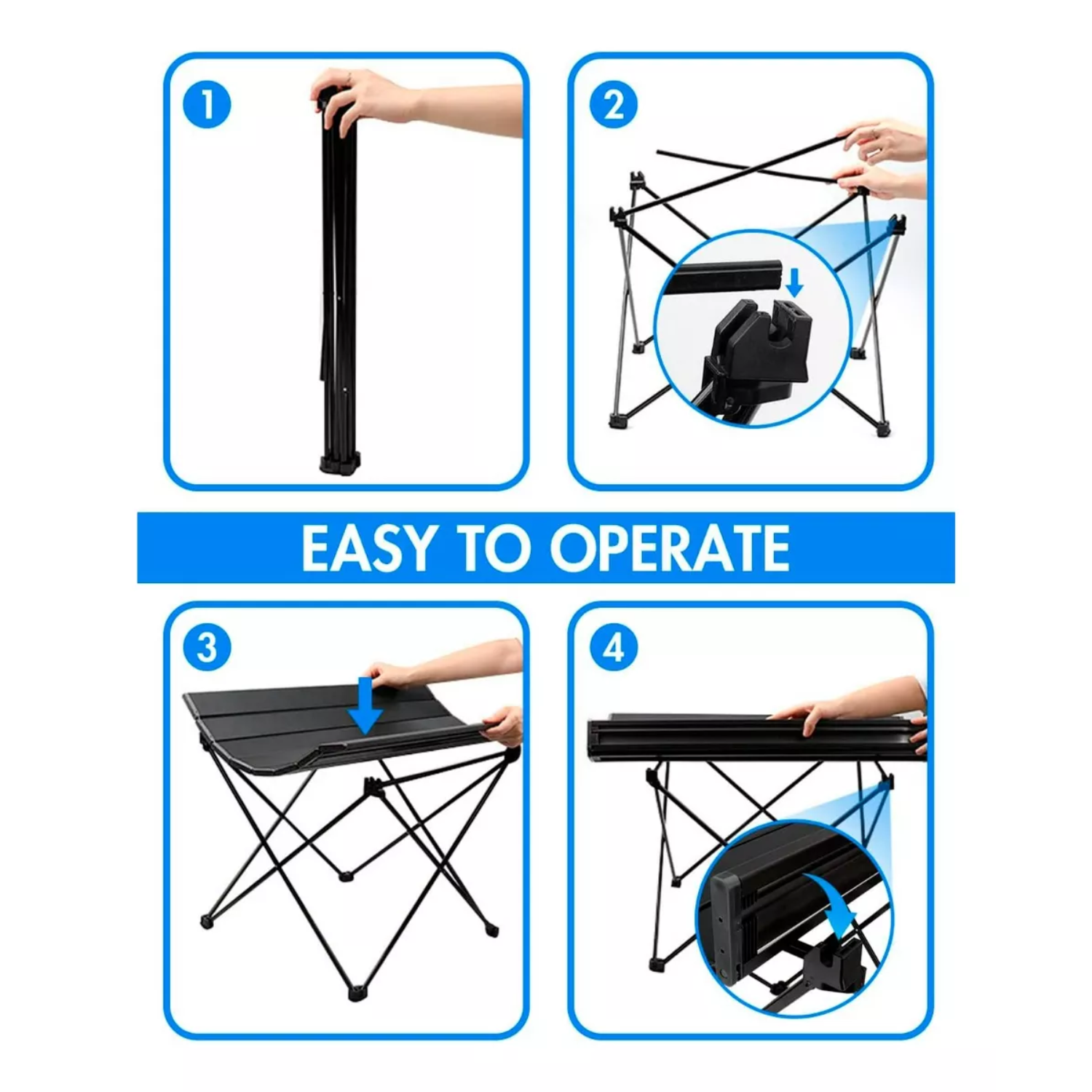MESA CAMPING IMPORTCLICK PEGABLE ALUMINIO BOLSO PORTÁTIL - 4