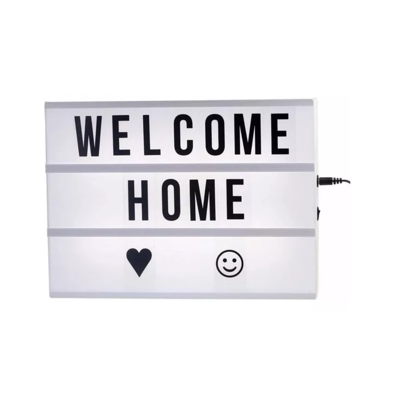 PIZARRA LUMINOSA LUZ LED A4 CARTEL LETRAS EMOJIS NEGRO - 1