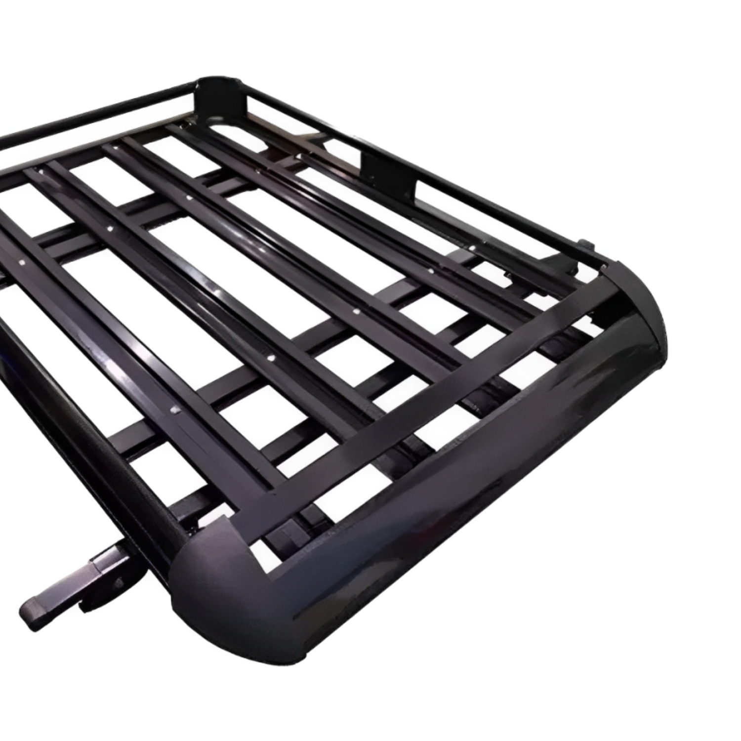 PARRILA TECHO AUTOMÓVIL ALUMINIO 15X90X130 CM BARRAS PORTA EQUIPAJE NEGRO - 3