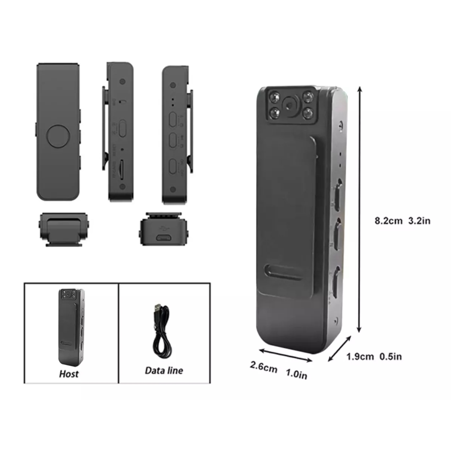 CÁMARA DVR IMPORTCLICK PORTÁTIL AUDIO HD GRABACIÓN RECARGABLE - 3