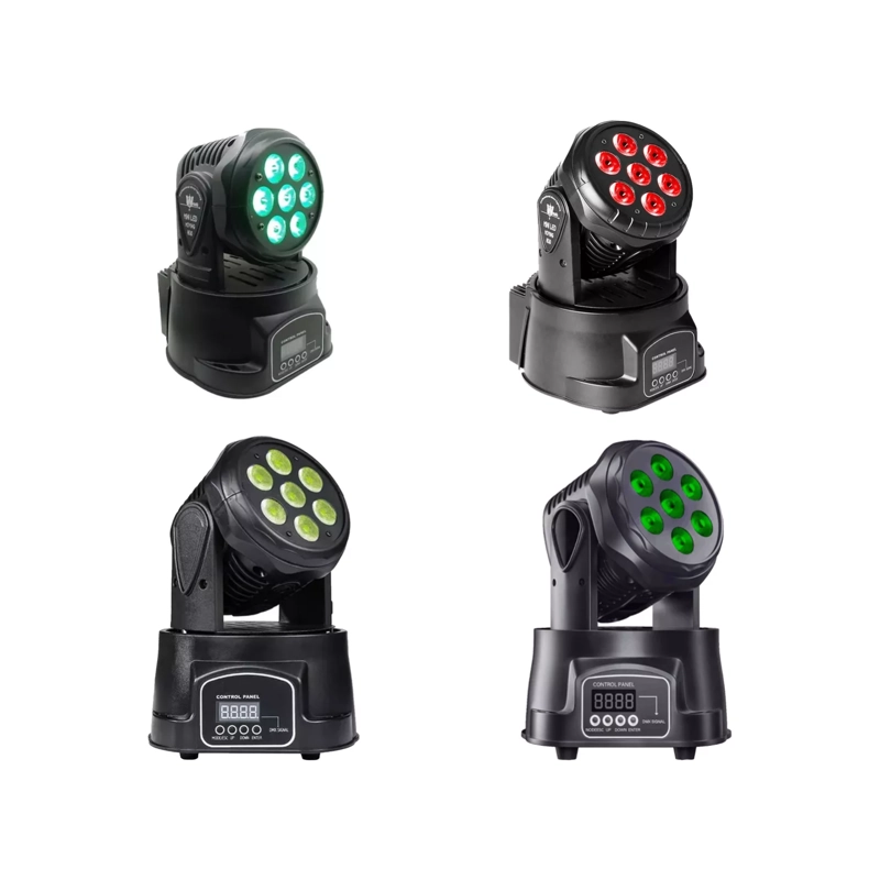 PACK 4 FOCOS LED MÓVIL ROBÓTICO FIESTA DISCOTHEQUE COLORES 220V - 1