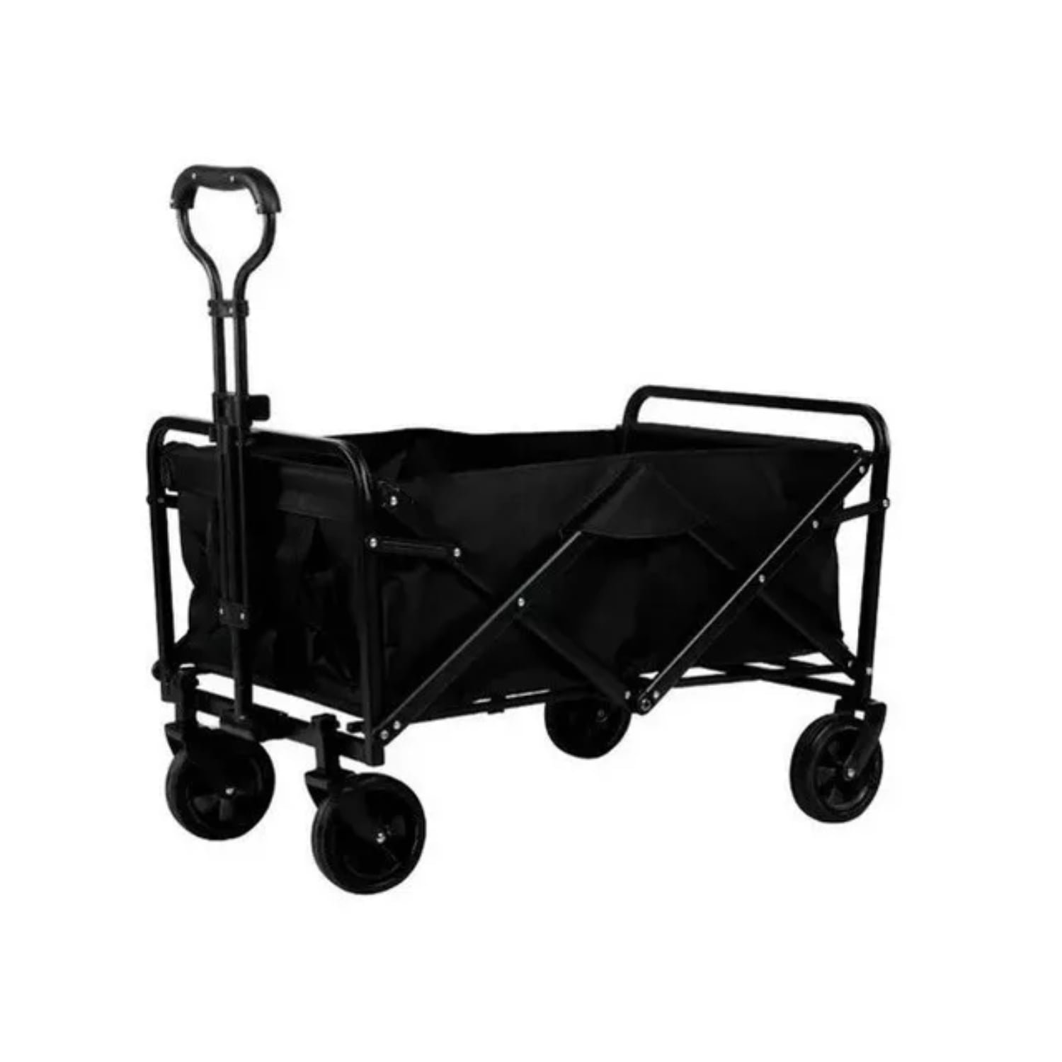 IMPORTCLICK CARRITO COMPRAS PLEGABLE CAMPING PRO MAX NEGRO