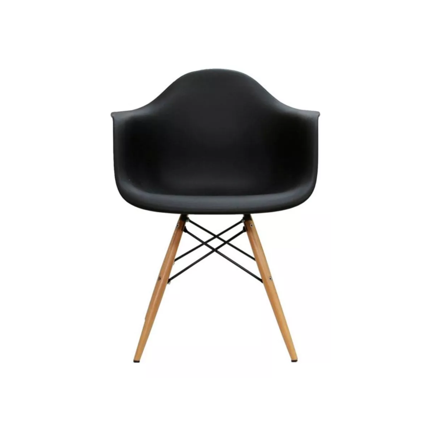 SILLA IMPORTCLICK NEGRO COMEDOR EAMES HOGAR BUTACA ESTRUCTURA - 2