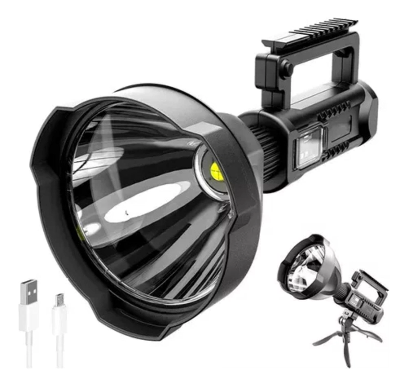 FOCO LINTERNA IMPORTCLICK TRÍPODE LED LUZ BLANCO FRÍO USB 600 M - 2