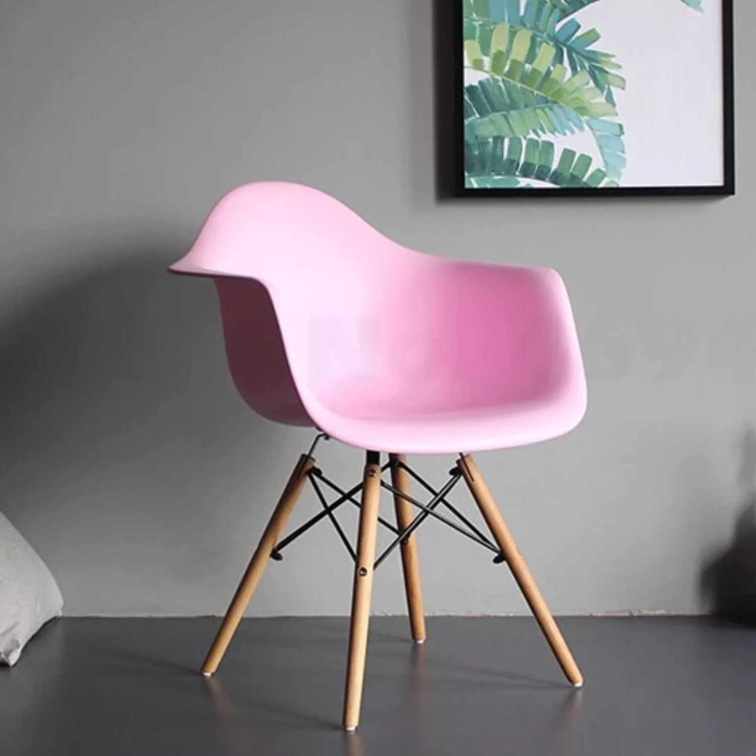 SILLA IMPORTCLICK ROSADO COMEDOR EAMES HOGAR BUTACA ESTRUCTURA - 5