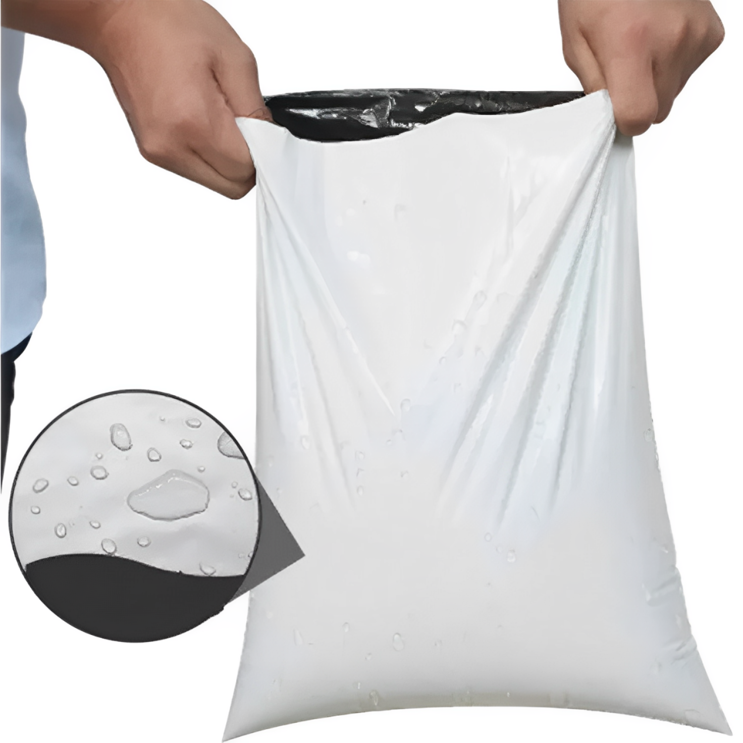 PACK 100 BOLSAS EMBALAJE COURIER AUTOADHESIVO DESPACHO 35X45 CM BLANCA - 5