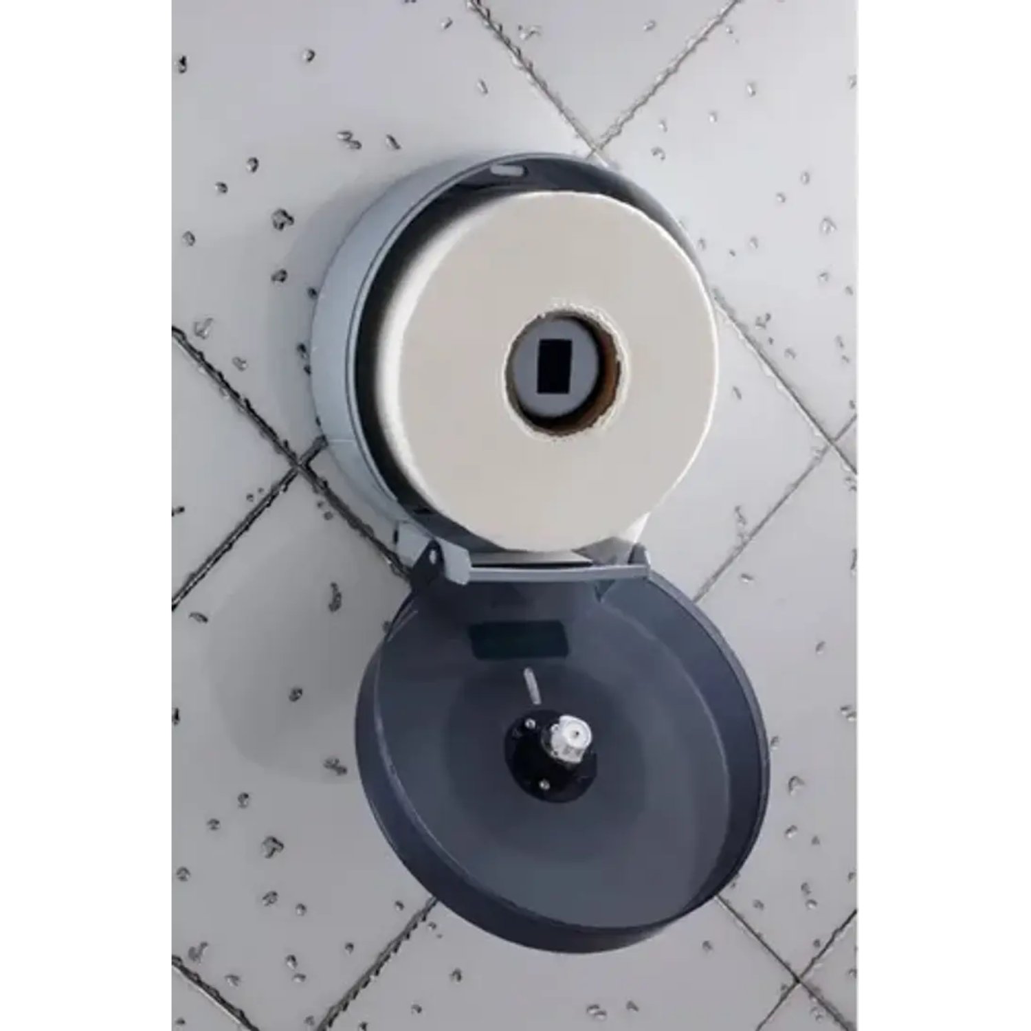 DISPENSADOR PAPEL HIGIÉNICO ACRÍLICO LLAVES AZUL - 5