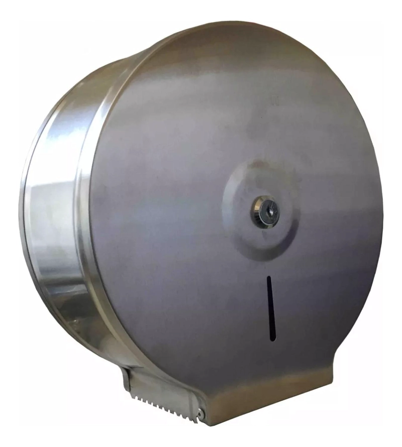DISPENSADOR PAPEL HIGIE NICO ACERO INOXIDABLE 500 M LLAVES - 1