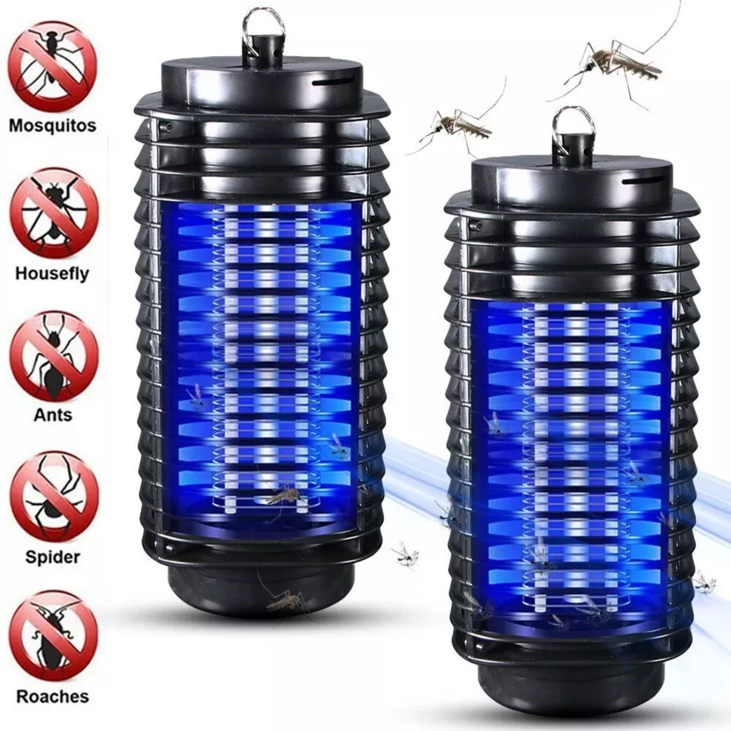 PACK 2 LÁMPARAS MATA INSECTOS HOGAR 220V - 4