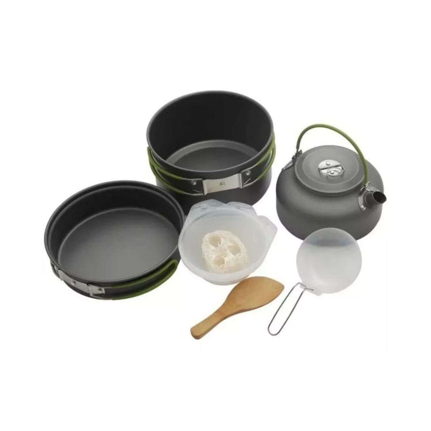 KIT COCINA CAMPING ULTRA LIGERO 8 PIEZAS SURTIDO - 1