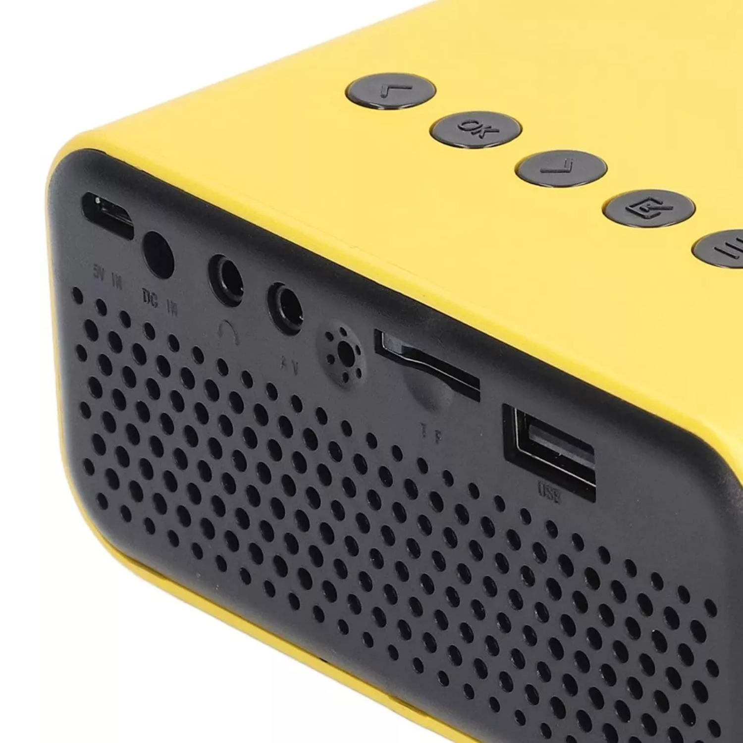 MINI PROYECTOR LED VIDEOS YT500 USB AMARILLO - 2