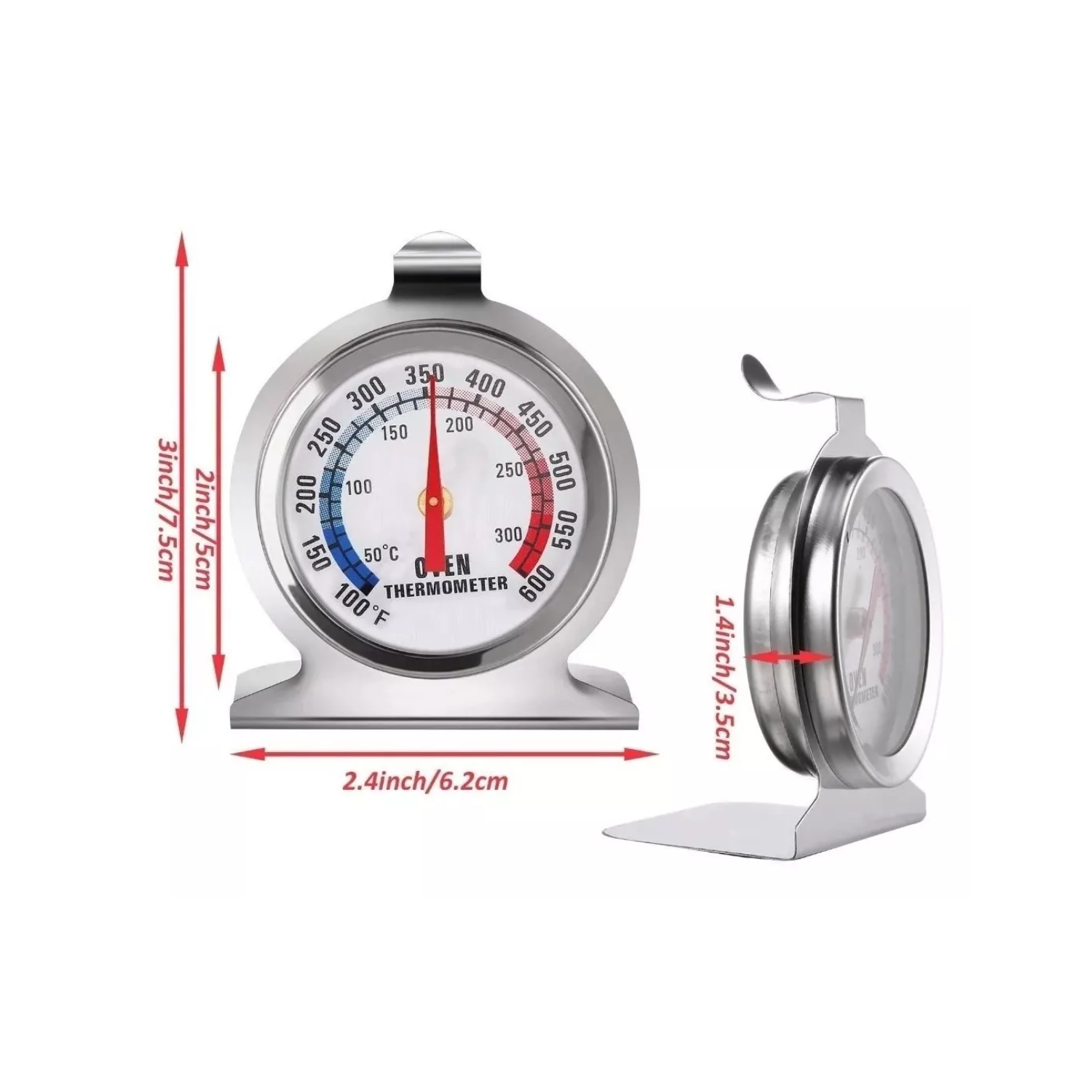 TERMÓMETRO PARA HORNO COCINA INDICADOR TEMPERATURA - 2