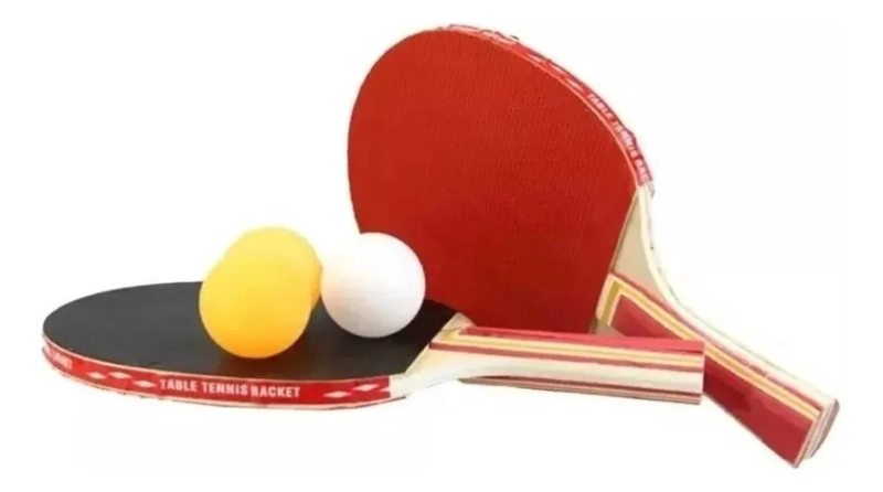 SET 2 PALETAS PING PONG 3 PELOTAS DLX - 1