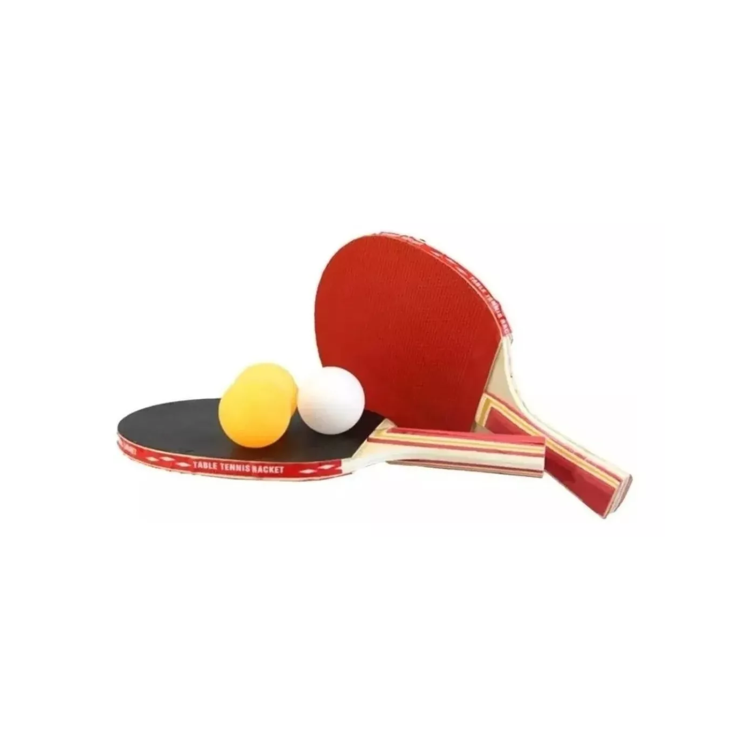 SET 2 PALETAS PING PONG 3 PELOTAS DLX - 1