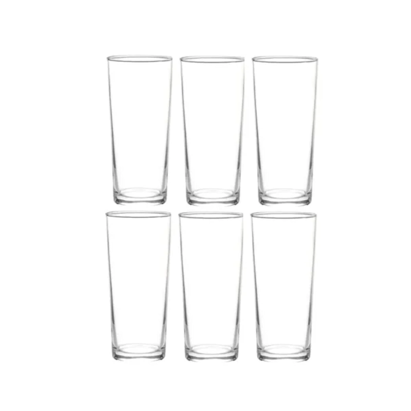 PACK 6 VASOS VIDRIO 355 ML LONDRES - 1