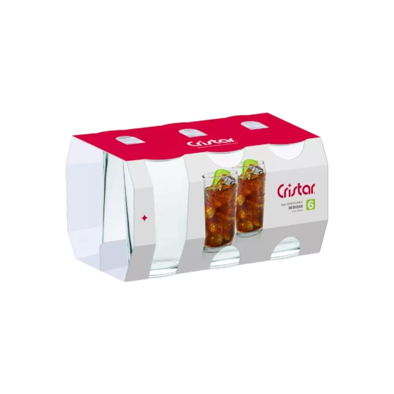 PACK 6 VASOS VIDRIO 355 ML LONDRES - 2