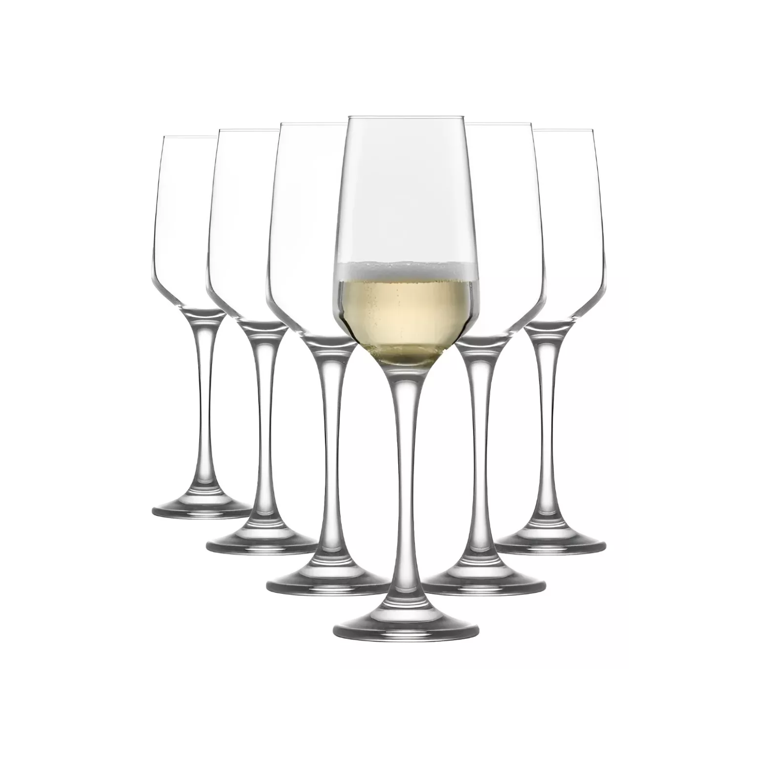 SET 6 COPAS CHAMPAGNE CÓCTEL VIDRIO 230 ML CRISTAL - 1