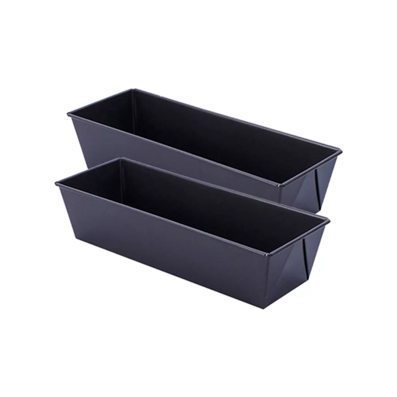 PACK 2 MOLDES RECTANGULAR QUEQUES PAN ANTIADHERENTE 30 CM - 1