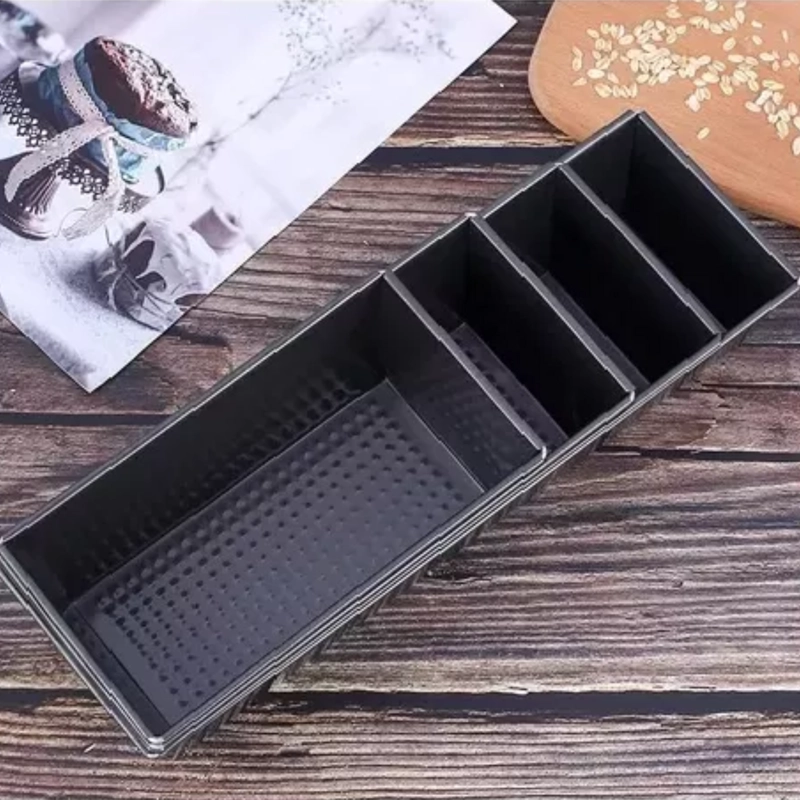 PACK 2 MOLDES RECTANGULAR QUEQUES PAN ANTIADHERENTE 30 CM - 5