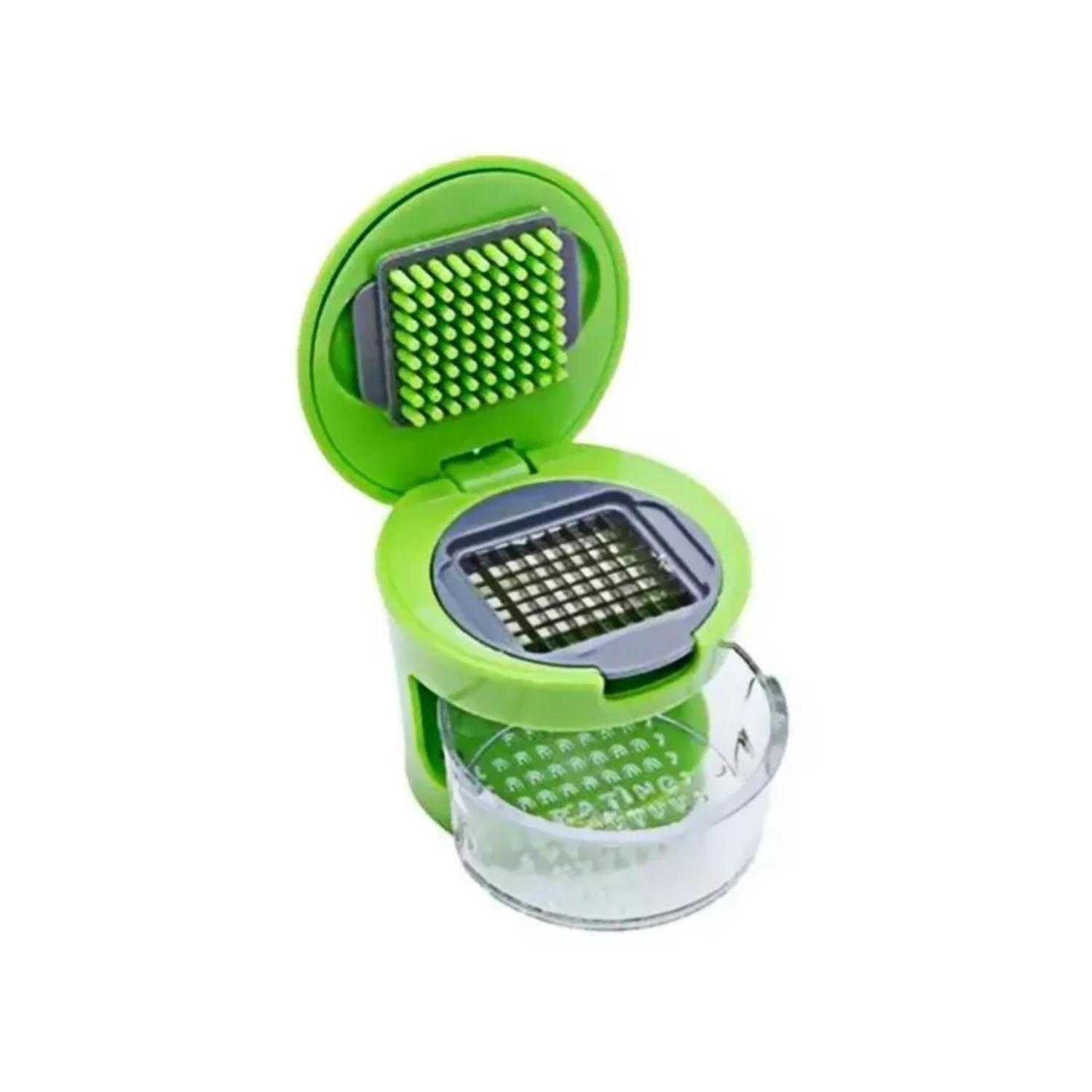 TRITURADORA PICADORA PARA AJOS ACERO INOXIDABLE 7X7 CM - 1
