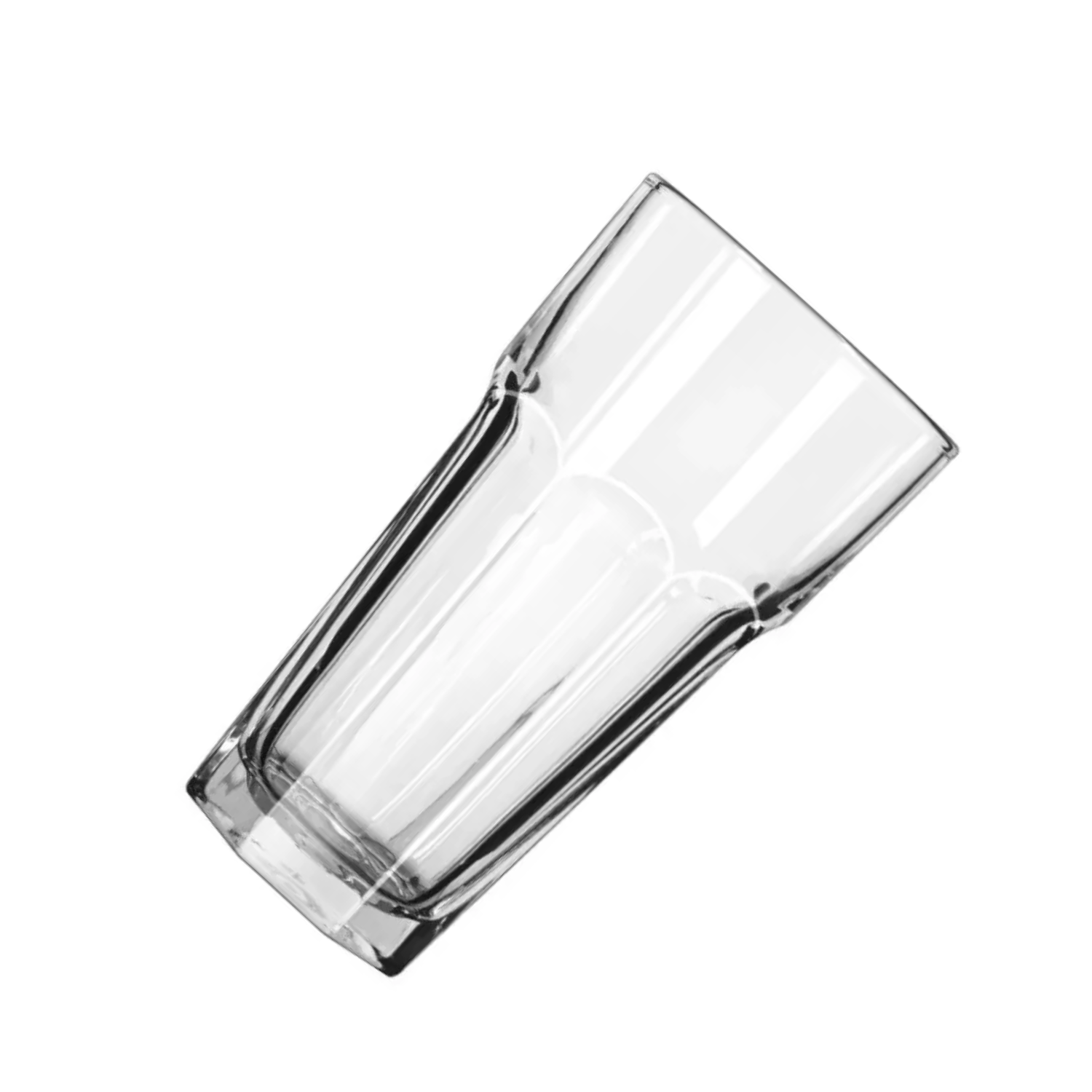 SET 6 VASOS AGUA BEBIDA CÓCTEL VIDRIO 468 ML TRANSPARENTE - 2