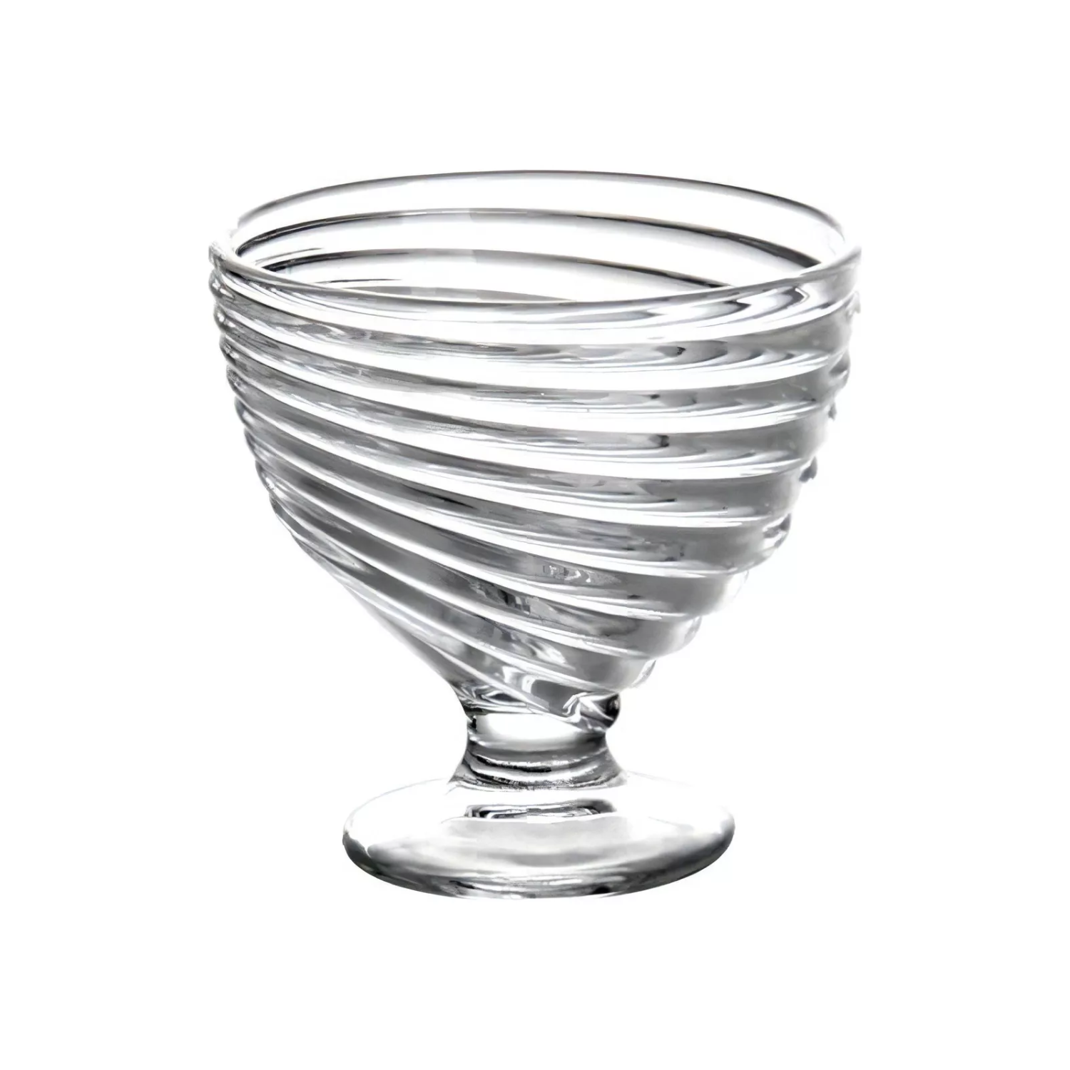 SET 4 COPAS ELEGANTE HELADOS POSTRES VIDRIO 300 ML - 3