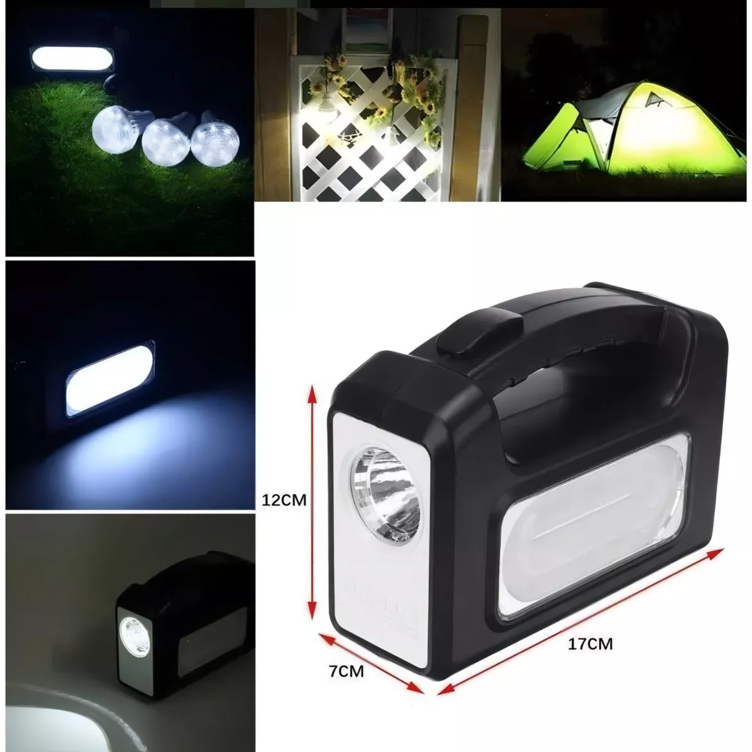 KIT CAMPING AMPOLLETAS LED SOLAR 36 HRS 220V USB - 5