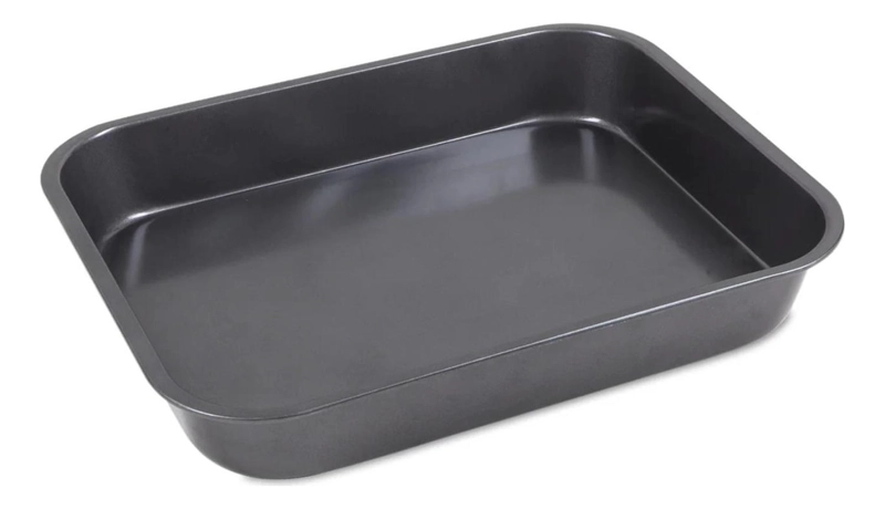 MOLDE PASTELERIA HORNO BROWNIES RECTANGULAR METAL 37X 27X1 CM - 3