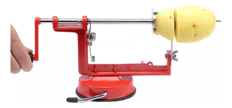 MAQUINA CORTADORA ESPIRAL PAPAS ACERO INOXIDABLE 27,5X10X13,5 CM - 1