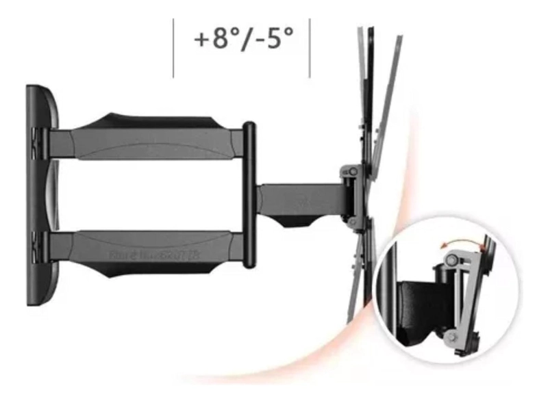 SOPORTE TV IMPORTCLICK 32-55" 3 BRAZOS AJUSTABLE NEGRO - 4