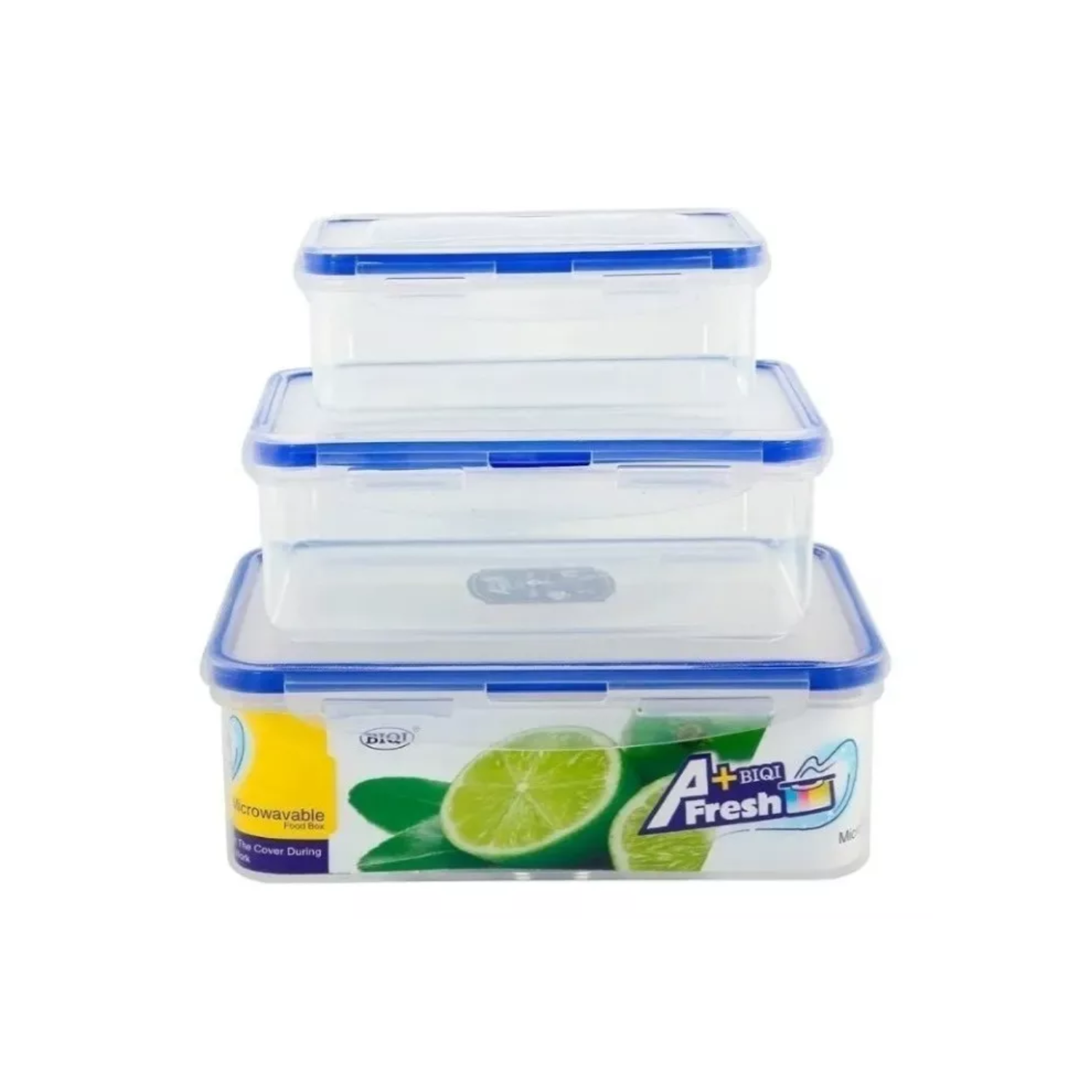 SET 3 TUPPER HERMÉTICO PARA ALIMENTOS PLÁSTICO - 1