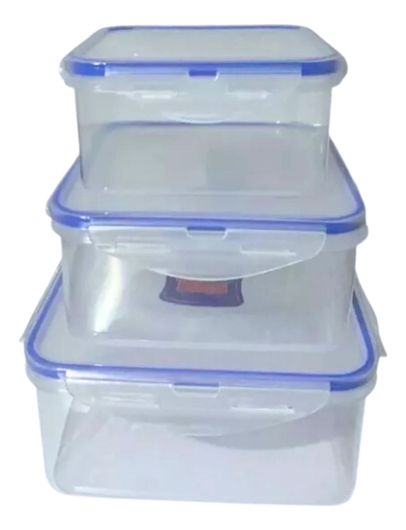 SET 3 TUPPER HERME TICO ALIMENTOS PLASTICO - 2