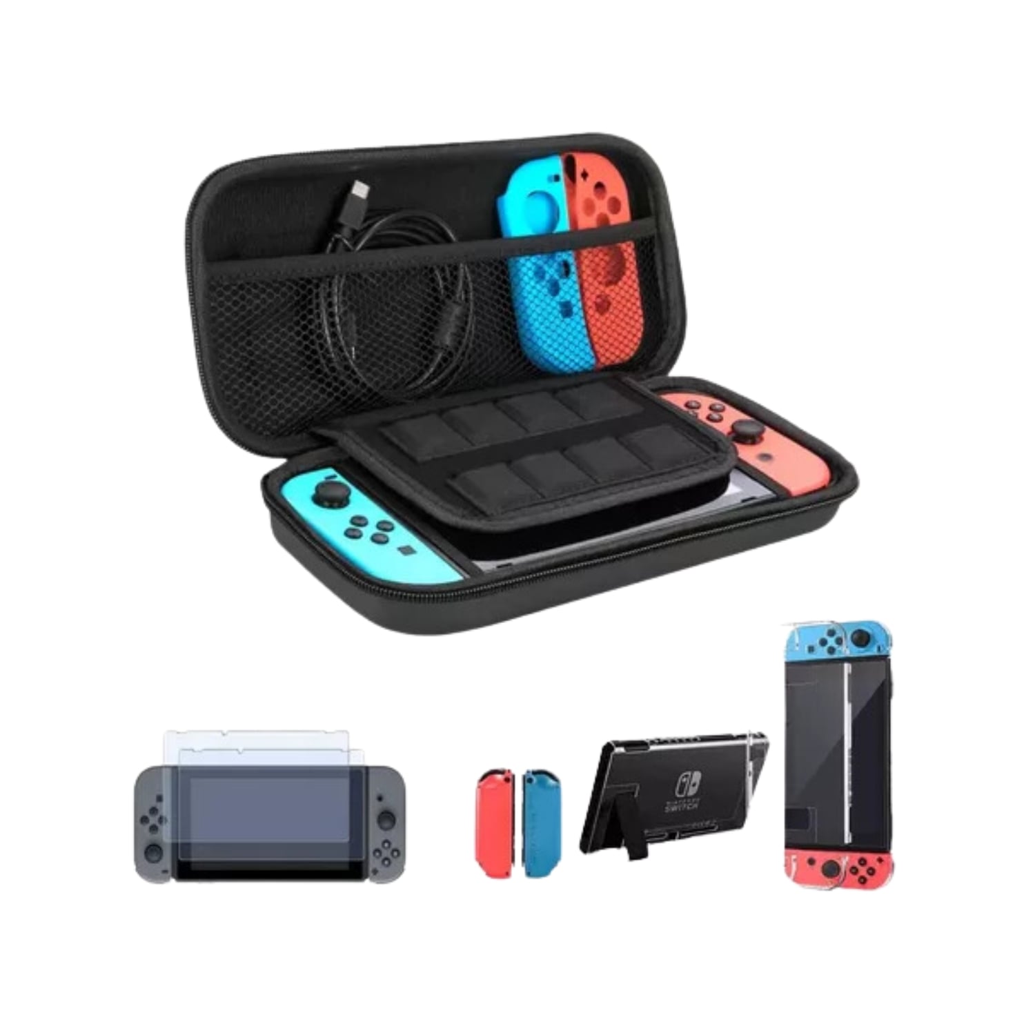 CARCASA ESTUCHE PROTECTOR NINTENDO SWITCH NORMAL 17 EN 1 - 1