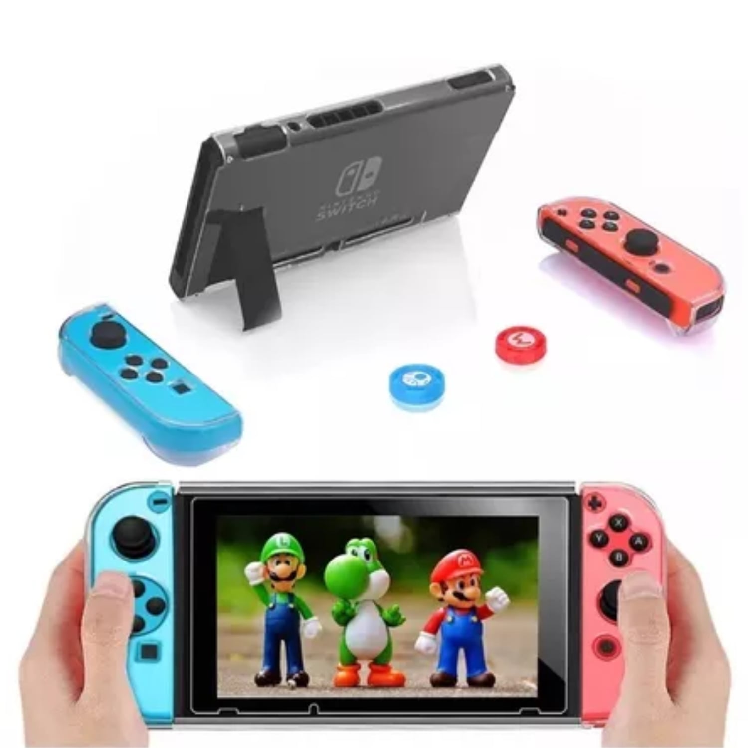 CARCASA ESTUCHE PROTECTOR NINTENDO SWITCH NORMAL 17 EN 1 - 4