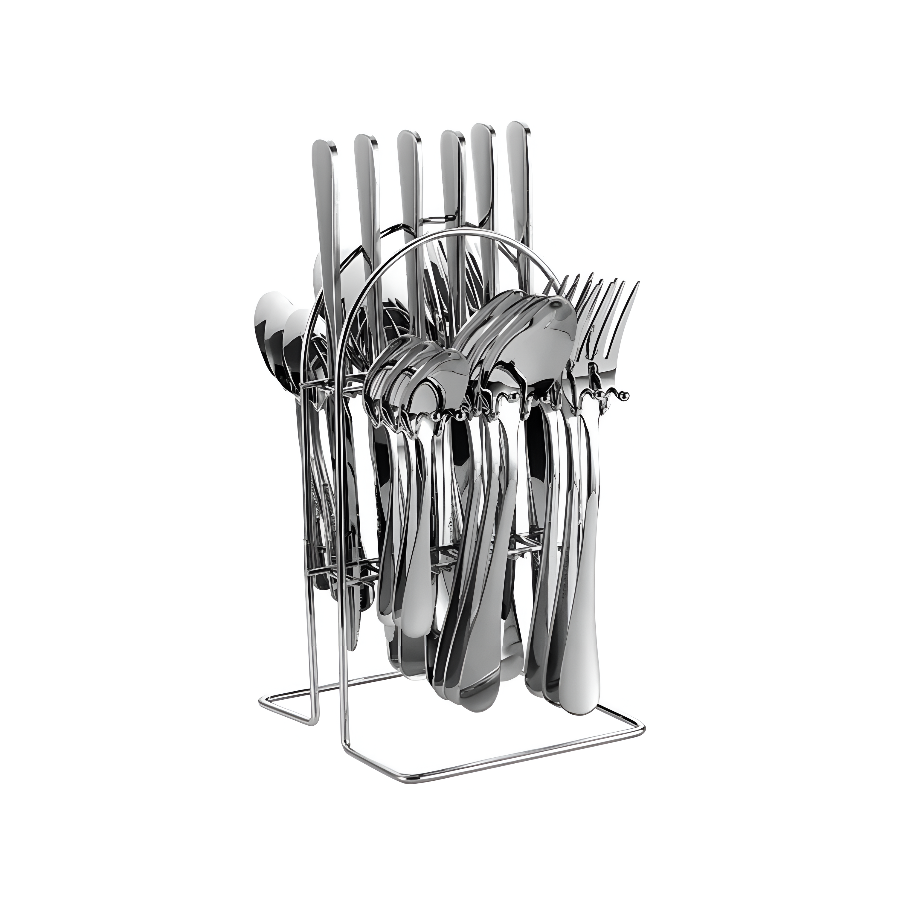 SET CUBIERTOS 24 PIEZAS ACERO INOXIDABLE DLX - 4