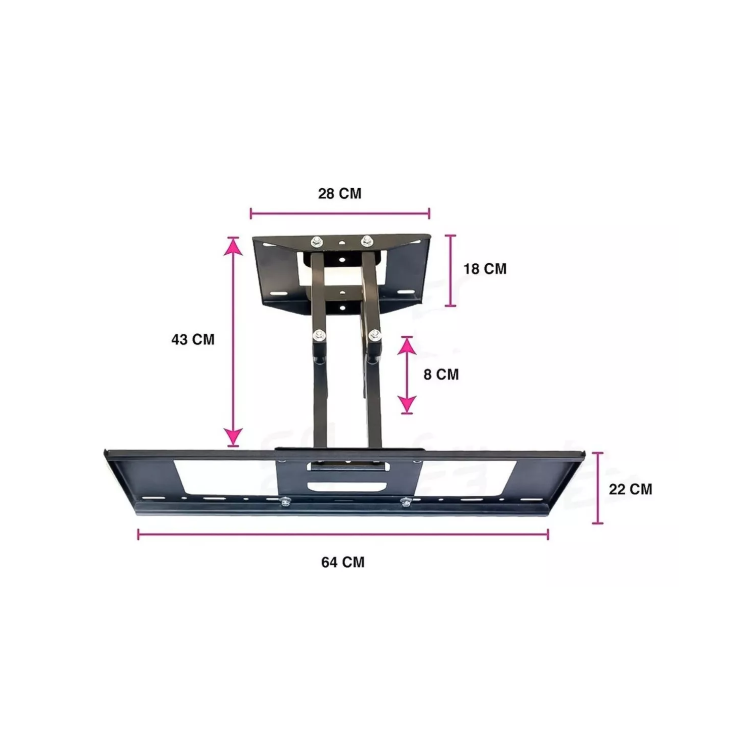 SOPORTE TV IMPORTCLICK 32-70" DOBLE BRAZO 180° EXTENSIBLE NEGRO - 3