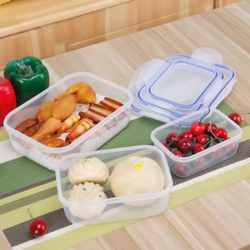 SET 4 TUPPER HERME TICOS ALIMENTOS PLASTICO AZUL - 5