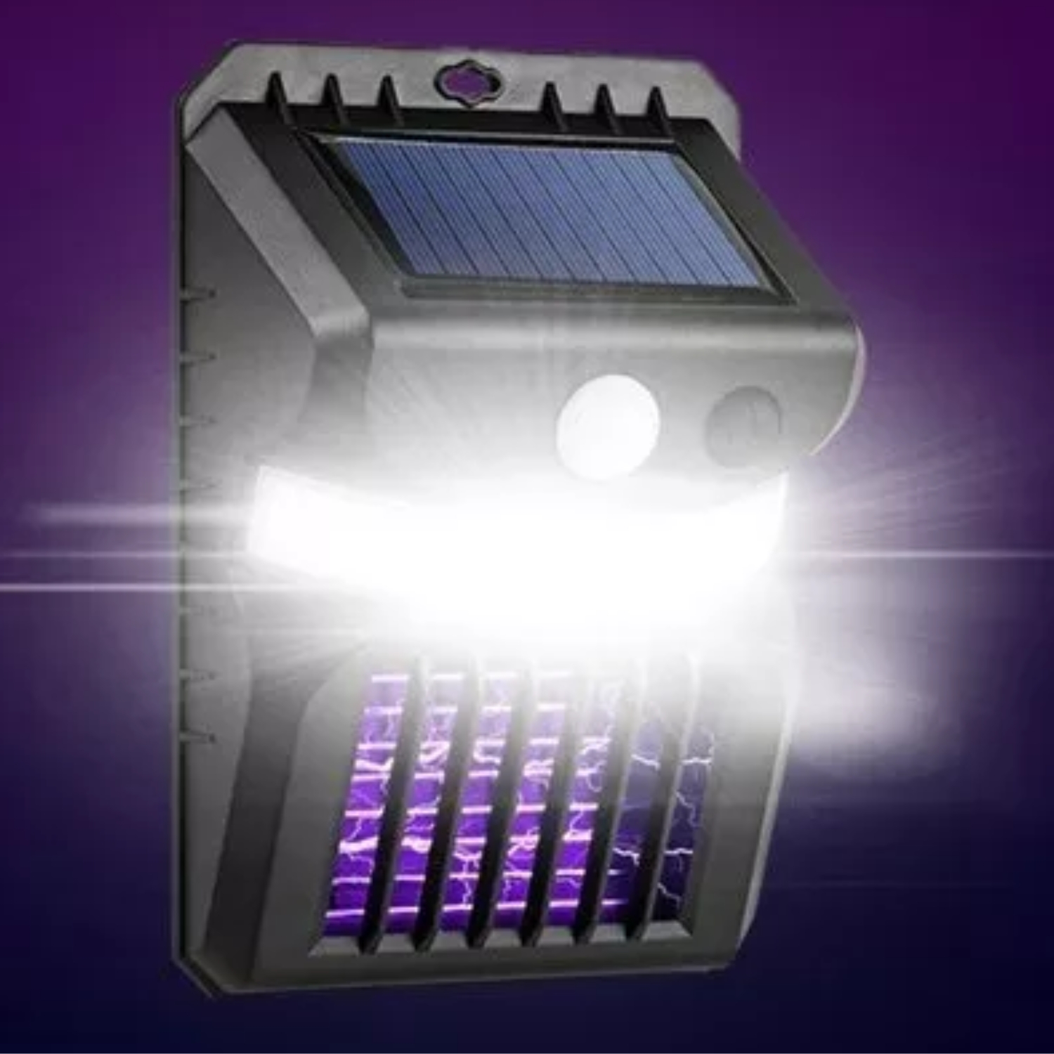 LÁMPARA SOLAR REPELENTE MATA MOSQUITOS INSECTOS ZANCUDO - 6