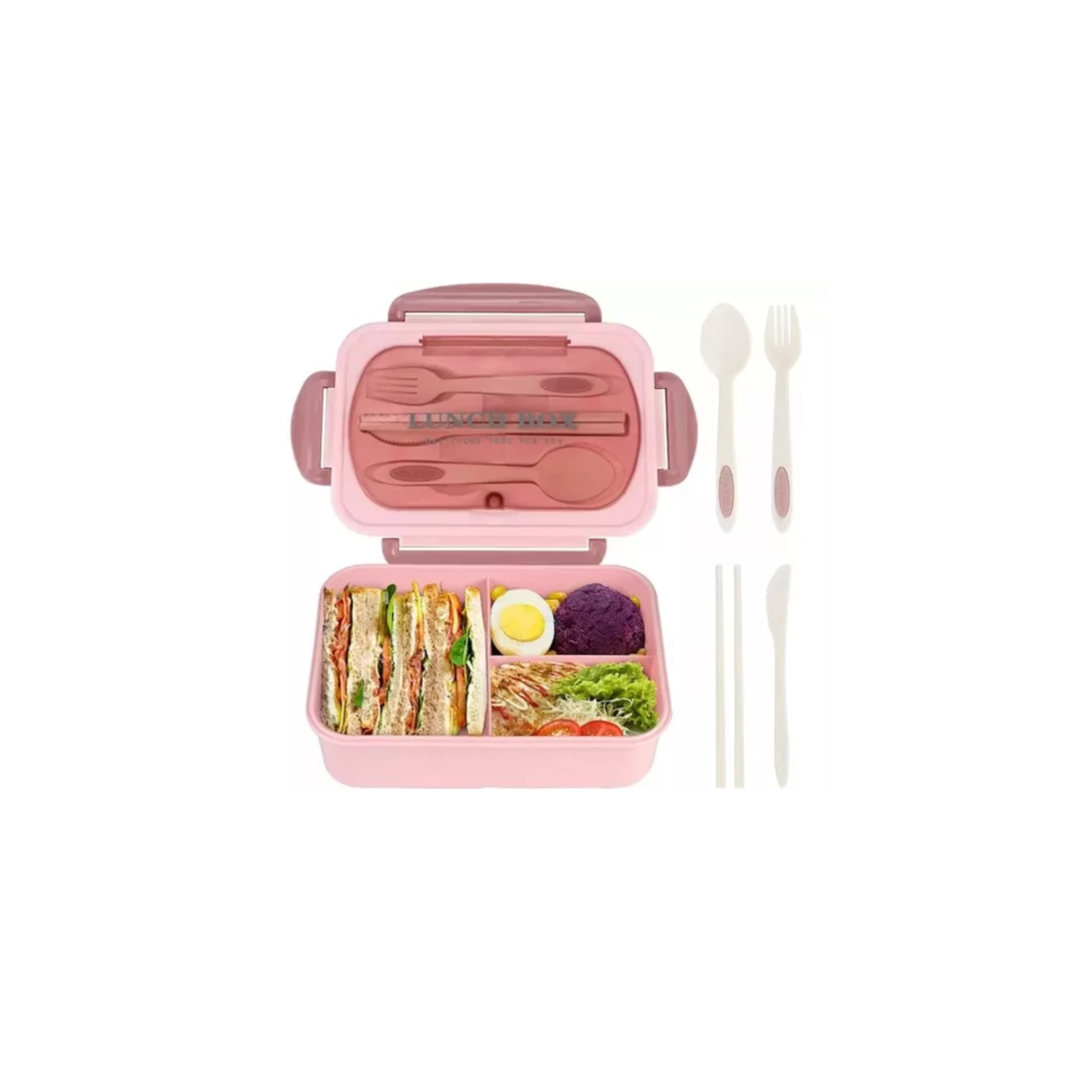 TUPPER CONTENEDOR MICROONDAS ALIMENTOS SERVICIO ROSADO - 2
