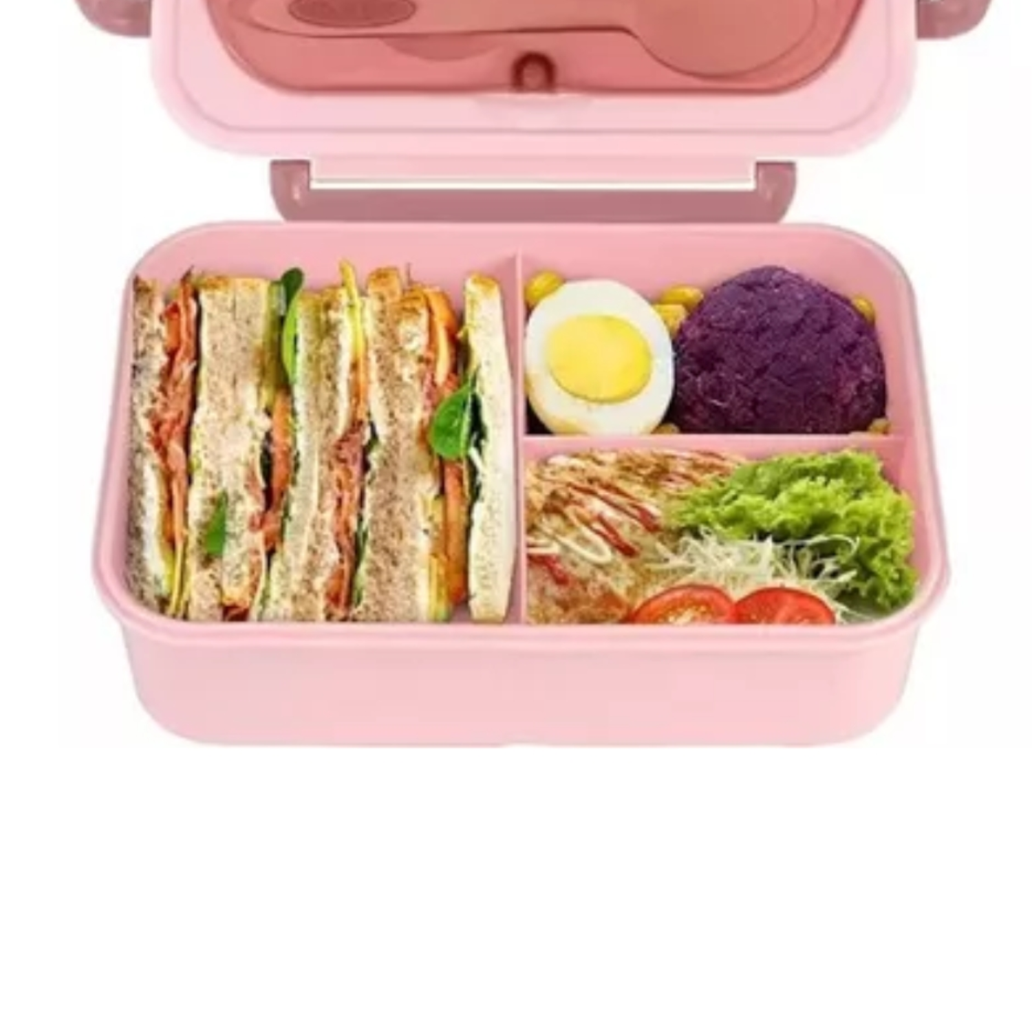 TUPPER CONTENEDOR MICROONDAS ALIMENTOS SERVICIO ROSADO - 3