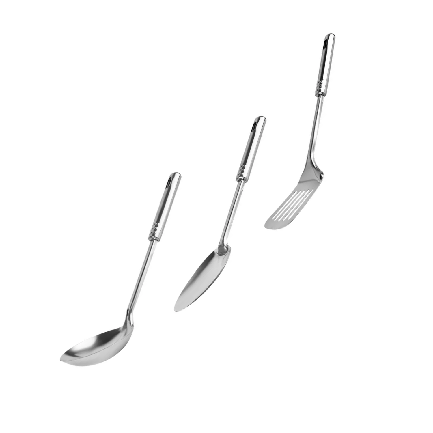 JUEGO BATERÍA 15 PIEZAS COCINA ACERO INOXIDABLE PLATEADO - 2