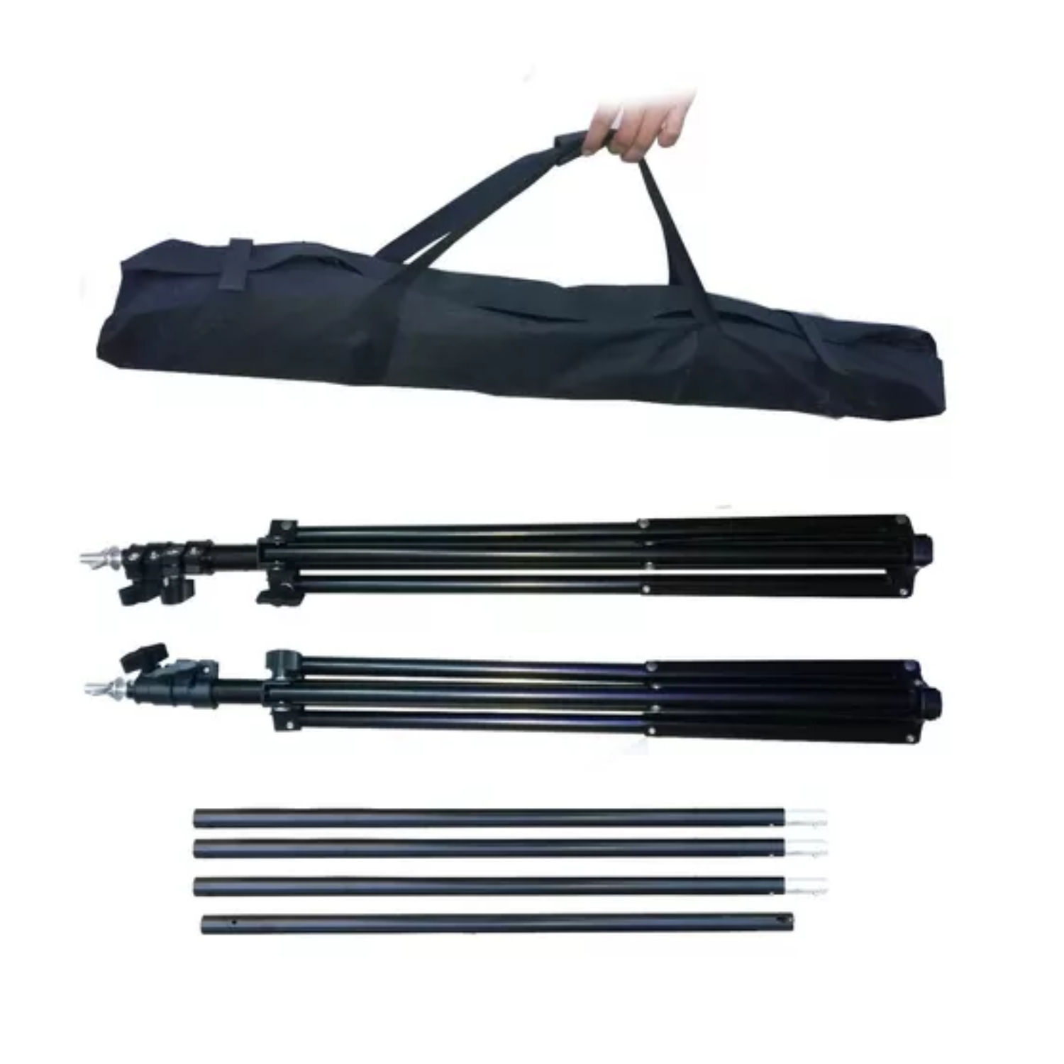 KIT IMPORTCLICK SOPORTE PORTA TELÓN FOTOGRÁFICO CHROMA KEY - 3